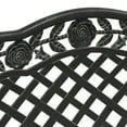 thumbnail image 6 of vidaXL Outdoor Patio Bench Outdoor Bench Chair for Backyard Cast Aluminum, 6 of 6
