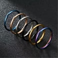 thumbnail image 6 of HOOUN 2mm Gold Plated Stainless Steel Stackable Ring Wedding Band Women Men size 3-13-rose gold-9, 6 of 9
