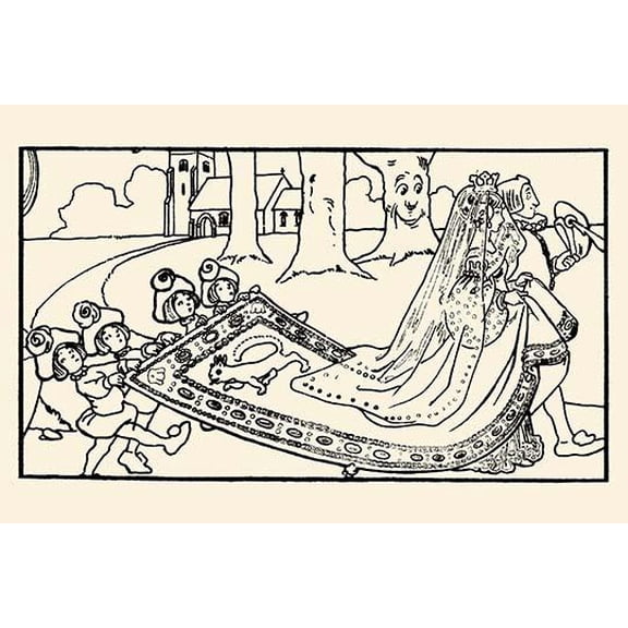 Princess Cinderella's Royal Procession-Fine Art Canvas Print (20" x 30")