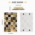thumbnail image 3 of Bath Accessories Sets Single Print Decorative Tray With Handle For Home Bathroom Bedroom Moons Stars Checkered Squares, 3 of 7