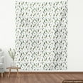 thumbnail image 3 of Dandelion Fabric by the Yard, Spring Botany Love Leaf Flower Pattern, Decorative Upholstery Fabric for Sofas and Home Accents, 3 Yards, White Emerald Khaki by Ambesonne, 3 of 4