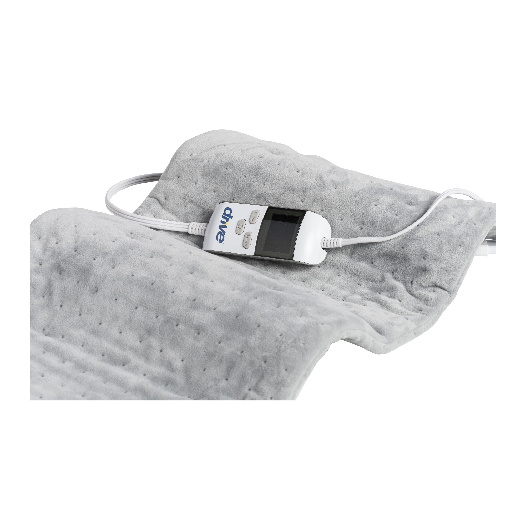 Drive Medical Digital Heating Pad, Dry or Moist Heat, 12" x 24" with Six Temperature Settings and Digital Display
