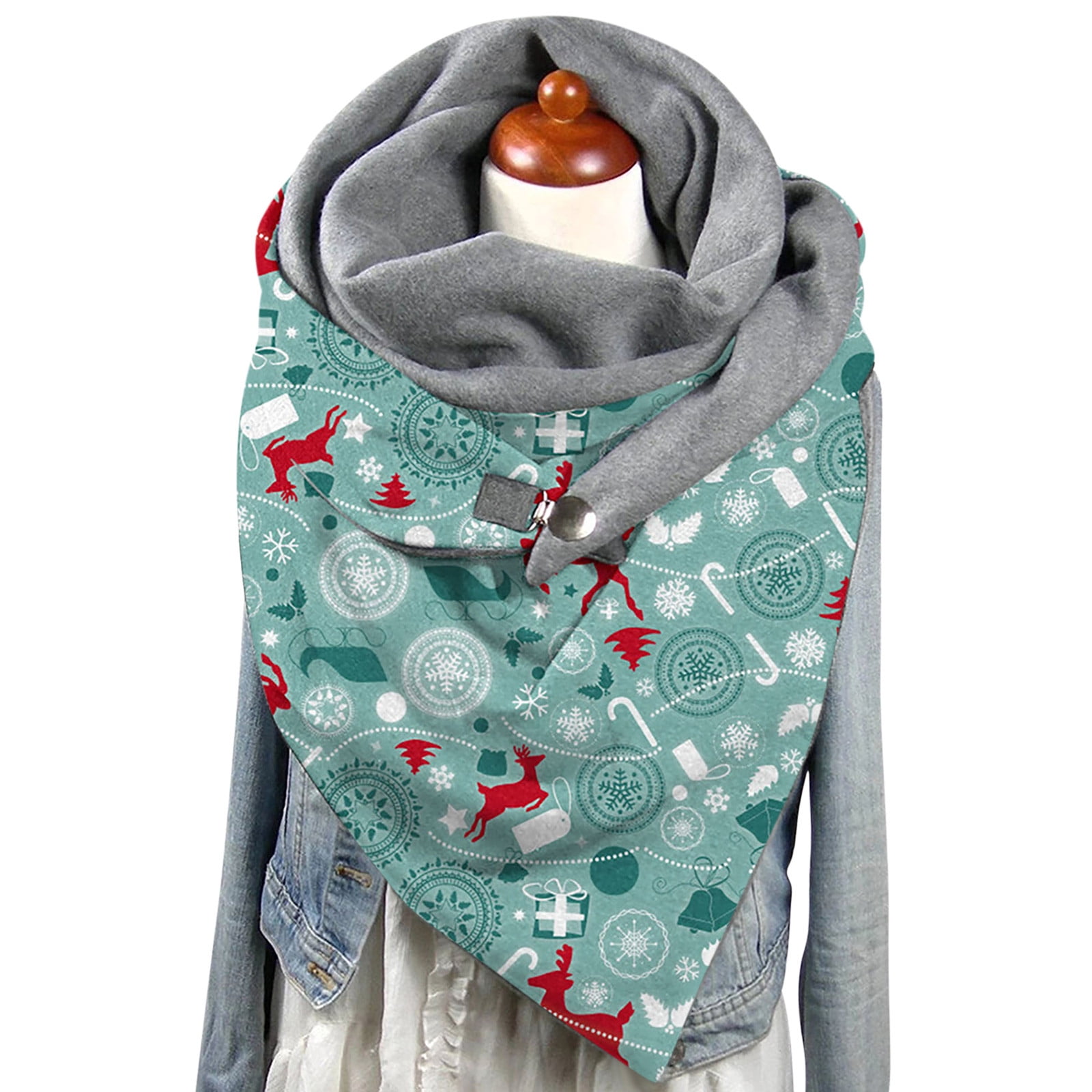 Fashion Women Winter Christmas Printing 