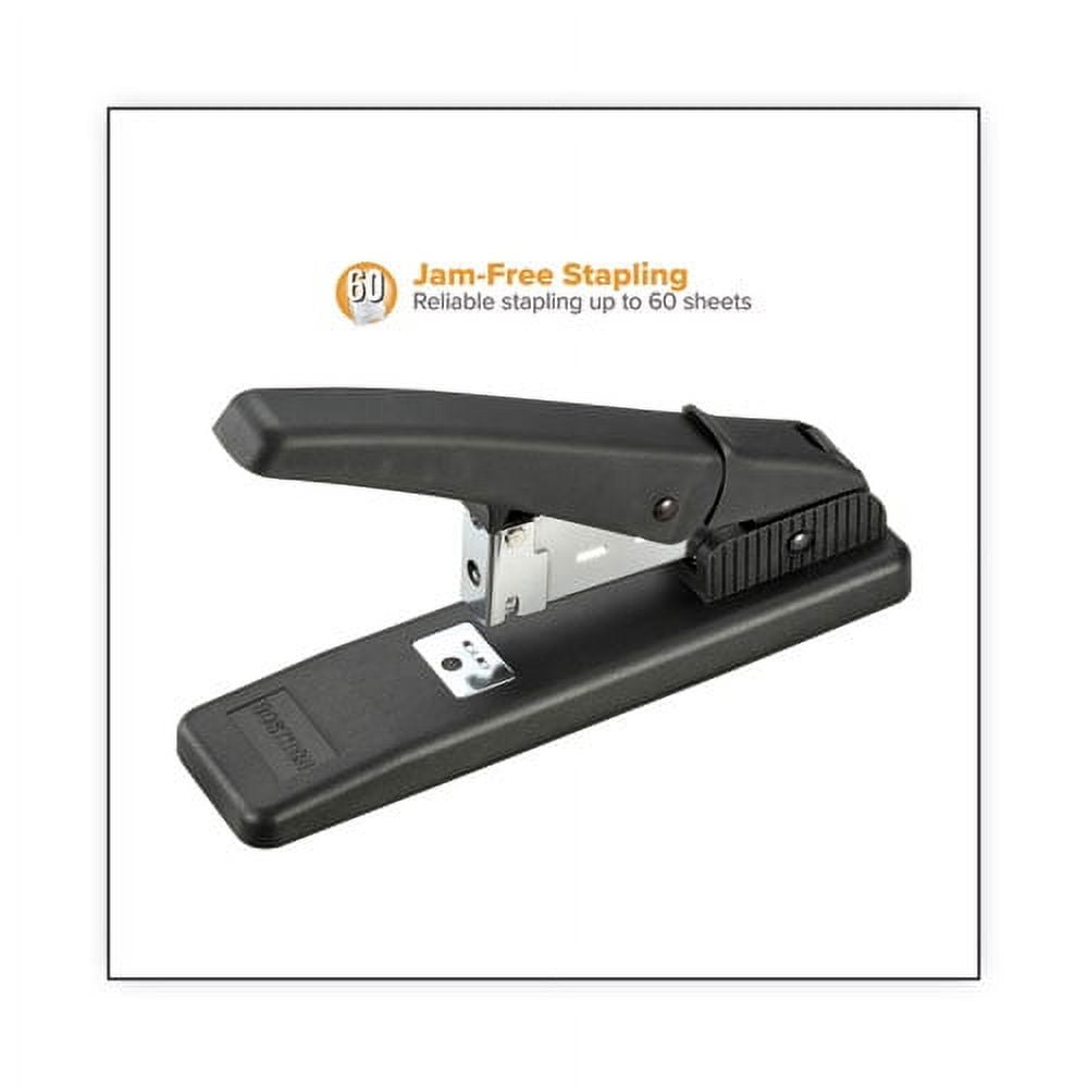"Stanley Nojam Desktop Heavy-Duty Stapler, 60-Sheet Capacity, Black | Bundle of 2 Each"