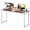 Pink, variant on CL.HPAHKL 55 inch Computer Desk, Modern Home Office Desk with Metal Frame & Wood Tabletop, Simple Style Writing Study Work Table PC Desk for Home Bedroom, Pink