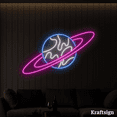 thumbnail image 2 of Craftnamesign Earth Neon Sign, Planet LED Sign, Spaceman Signs, Room Decor, 2 of 4