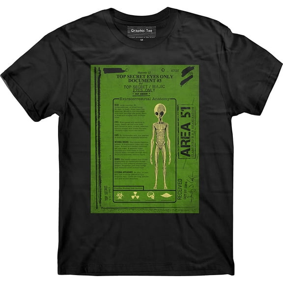 Area 51 t-shirt, Alien Anatomy t-shirt, Property of Area 51, Nevada, Alien, UFO
