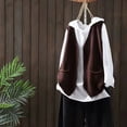 thumbnail image 4 of Ftwytp Womens Cardigan Short Chunky Cardigans Sleeveless Jumpers Open Front Ribbed Knit Lightweight Outerwear with Pockets for Winter Spring, 4 of 6