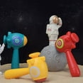 thumbnail image 1 of Rocket Hammer Toy Fun Ergonomic Handle Educational Flash Light Kid Hammer Toy for Baby Boys, 1 of 8