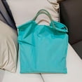 thumbnail image 2 of Lightweight Nylon Large Capacity Shoulder Tote Bag, 12.5L Multi Color Casual Handbag with Inner Zipper Pocket, Reinforced Handle Foldable Shopping Bag for Beach Travel Gym Daily Errands, 2 of 8