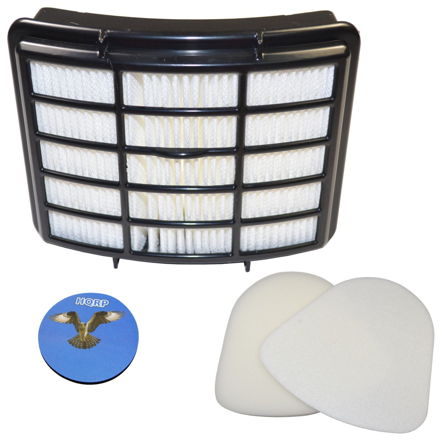 HQRP KIT HEPA Filter + Foam & Felt Filters for Shark Navigator XFF350 Repl; LiftAway NV352