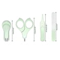 thumbnail image 5 of Bran Baby Nail Kit, Baby Manicure Kit And Pedicure Kit With Cute Owl Shape Case. Baby Nail Clipper, Scissor, Baby Nail File & Tweezer For Newborn, Inf, 5 of 5