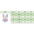 thumbnail image 4 of Bagilaanoe Newborn Baby Girl Summer Rompers Rainbow Print Fly Sleeve Bodysuits 6M 9M 12M 18M  Infant Casual One Piece Jumpsuit, 4 of 8