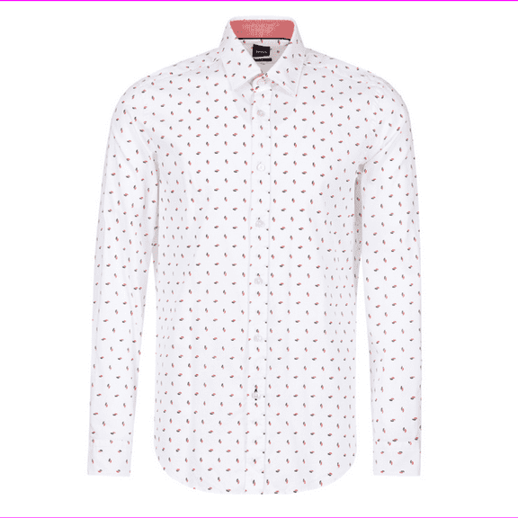 Boss Shirt Lukas_53 Regular Fit Gold Size XL