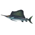 thumbnail image 2 of 1PC Simulated Marine Animal Model Decor Lifelike Sailfish Model Plastic Solid Marine Animal Model Decor Mini Marine Animal Model Ornaments for Home Store (Sailfish Style), 2 of 7
