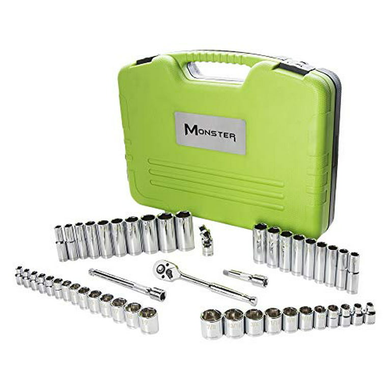 Citaat Edelsteen Belang Monster tools 97048 Monster Mobile 48-piece 3/8 In. Sae And Metric  Mechanic's Hand Tool Set - Walmart.com