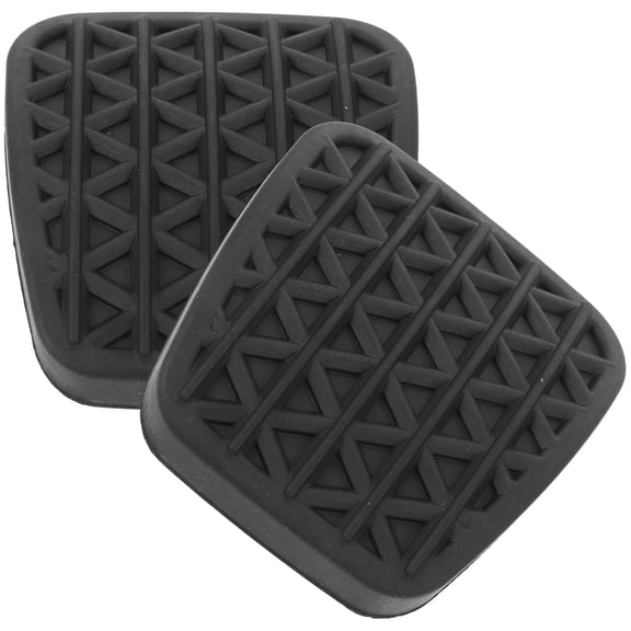 PBPBOX 1Pair Premium Black Rubber Accelerator Pedal Covers Brake Clutch Car Foot Pads