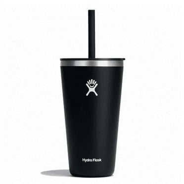 Hydro Flask All Around Tumbler with Lid and Straw - 28 oz - Black