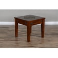 thumbnail image 5 of Sunny Designs Santa Fe 23" Mahogany Wood End Table in Dark Chocolate, 5 of 5