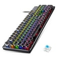 thumbnail image 1 of ziyahi Gaming Mechanical Keyboard Punk Round Backlit Keyboards Keypad Replaceable USB Wired Key Board Home Office Keypad Blue switch, 1 of 7