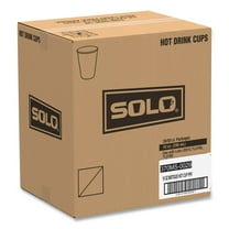 SOLO 370MS-0029 Mistique Design 10 oz Single Sided Poly Paper Hot Cups (50/Bag, 20 Bags/Carton)