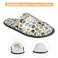 thumbnail image 3 of KLL Cute Cats Slippers for Women Men House Slip on Indoor Outdoor Bedroom Furry Fleece Lined Ladies Comfy Anti-Skid Rubber Hard Sole-Large, 3 of 8