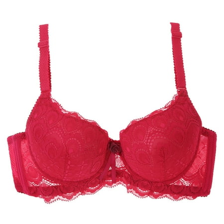 FRSASU Plus size Bras Clearanc Women Bra Underwire Lingerie Brassiere Push Up Underwear