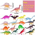 thumbnail image 3 of Minifiguras de dinosaurios HOXBUR, 64 unidades, para decoración de tartas de Pascua, 3 of 6