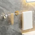 thumbnail image 3 of Gold Silver Bath Towel Bar Roll Tissue Paper Holder Rack for Bathroom Storage Shelf Hanger Toilet Toiletries Kitchen Accessories (Gold 20cm), 3 of 7