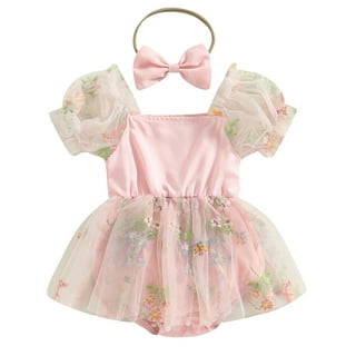 Summer Newborn Baby Girls Princess Floral Dress Party Pageant Tutu ...