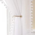 thumbnail image 3 of 1pcs Sheer Rod Pocket Curtain Panel For Bedroom Living Room Pure Color Translucidus Sheer Cotton Linen Lace Window Screen Fashion Home Decor Window Clear Valance, 3 of 9