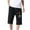 Black, variant on Giftesty Men Pants Clearance,Men's Classic Twill Relaxed Fit Casual Wear Pocket Shorts Pants