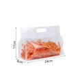 thumbnail image 1 of Contenedores de silicona para almacenamiento de alimentos frescos, bolsa reutilizable a prueba de fugas, con cierre de cremallera, envoltura fresca, 1 of 4