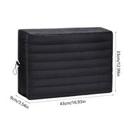 Qiopertar Waterproof Window AC Cover, Outdoor Air Conditioner Protective Cover, Durable Polyester Weatherproof Dustproof Unit Guard for Year-Round Protection, Black