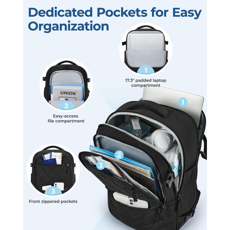 BAGSMART Travel Backpack for Women and Men, 30L Carry-On  display picture 1