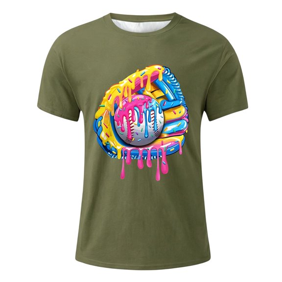 Boys T Shirts Featherlight Stylish Print Crewneck Short Sleeve Tee for Casual Boys' Tops Tees Shirts 2 Years-3 Years