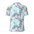 thumbnail image 4 of Rocae Dragonfly Floral for Men's Short Sleeve Polo Shirt, Quick Drying Performance Moisture Wicking Sports Men's Golf Shirt Small, 4 of 9