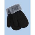 thumbnail image 3 of Gustave Baby Toddler Mittens Gloves Boys Girls Lined Fleece Winter Kids Warm Gloves Unisex Infant Gloves "Black", 3 of 5