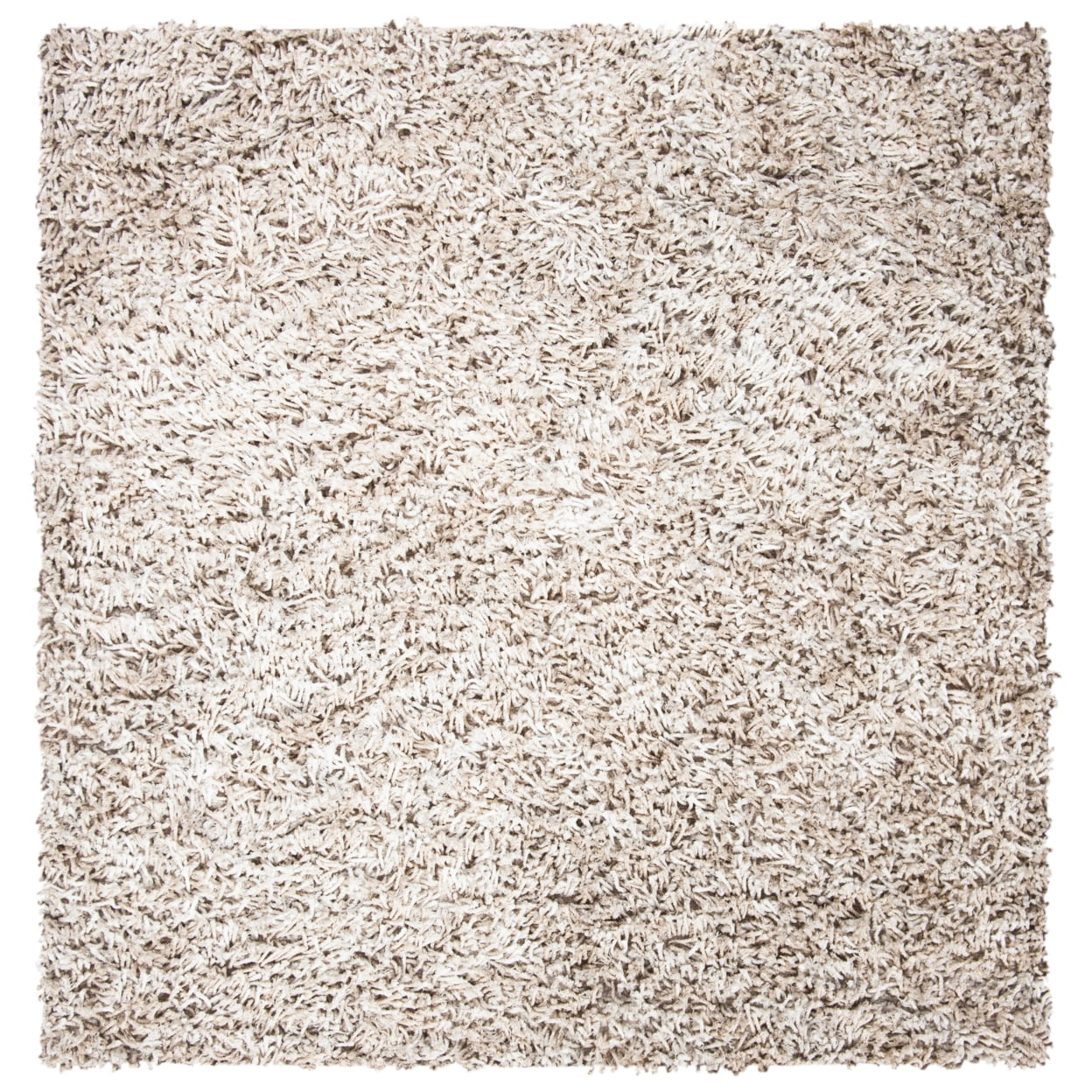 SAFAVIEH Rio Kynaston Solid Polyester Shag Area Rug, Beige/Ivory, 2'6" x 4'