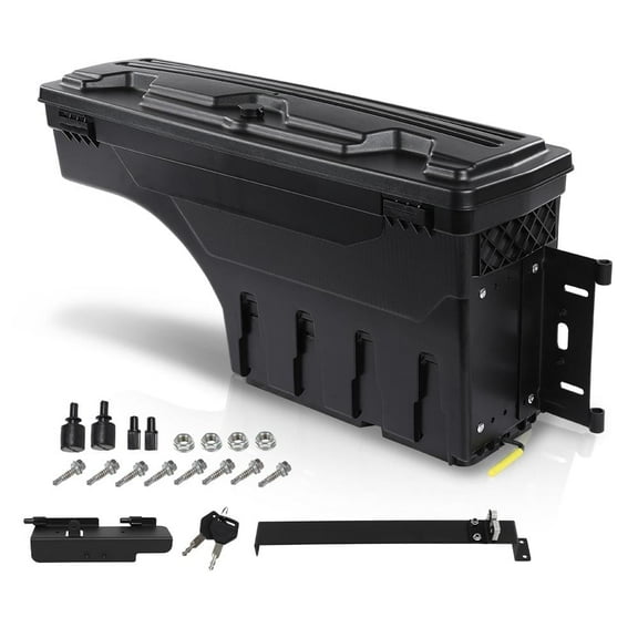CROSSDESIGN Truck Bed Storage Box Fit for Chevy Silverado & GMC Sierra 1500 2500 3500 1997-2007