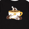 thumbnail image 4 of Inktastic Cute Hot Chocolate Hedgehogs Boys or Girls Long Sleeve Toddler T-Shirt, 4 of 5
