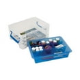 thumbnail image 7 of Super Stacker Divided Storage Box, 6 Sections, 10.38" X 14.25" X 6.5", Clear/blue | Bundle of 5 Each, 7 of 7