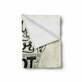 thumbnail image 2 of Ice Cream Soft Flannel Fleece Blanket, Grunge Style Cool Ice Cream for Hot Summer Days Words Lifestyle Print, Cozy Plush for Indoor and Outdoor Use, 70" x 90", Coconut Charcoal Grey, by Ambesonne, 2 of 6