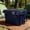 Blue, variant on Portable Hard Cooler 25QT, Rotomolded Insulated Cooler Box with Bottle Opener, Heavy Duty Ice Chest with Cup Holder for Camping, Fishing, Beach, Tailgate, Orange