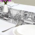 thumbnail image 4 of Yayeee Table Runner 70 inches Long Home Kitchen Dinning Party Decoration, White Streets, 4 of 7