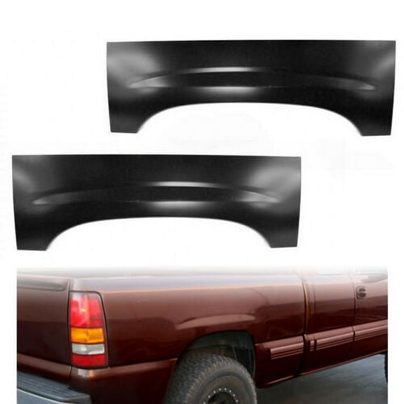 Kojem Panel Bed Rear Upper Wheel Arch Repair Pair Set for 1999-2006 Chevy Silverado GMC Sierra 1500 2500 3500 Pair