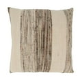 thumbnail image 1 of Saro 3090.GY20SD 20 in. Banded Cotton Square Throw Pillow with Down Filling, Gray, 1 of 1