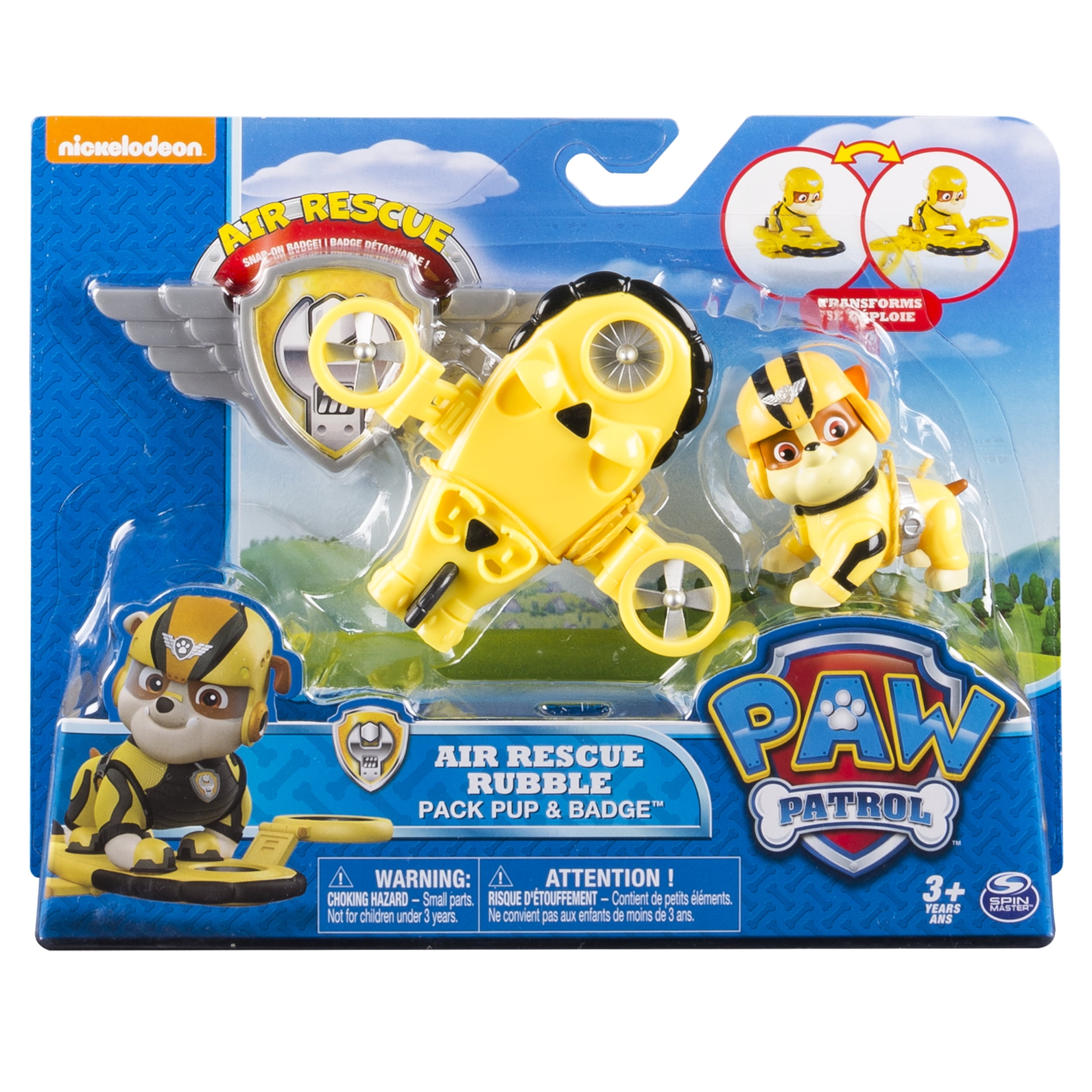 Paw Patrol Air Rescue Rubble Pup Pack Badge