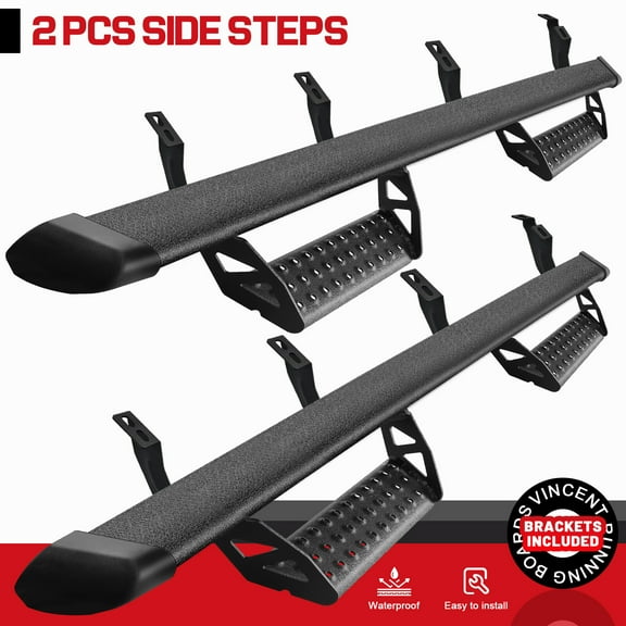 For 24-25 Toyota Tacoma Double/Crew Cab 3" Drop Running Board BLK Side Step BCTA
