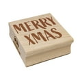 thumbnail image 1 of Merry Xmas Christmas Sketchy Fun Text Square Rubber Stamp Stamping Scrapbooking Crafting - Small 1.25in, 1 of 1